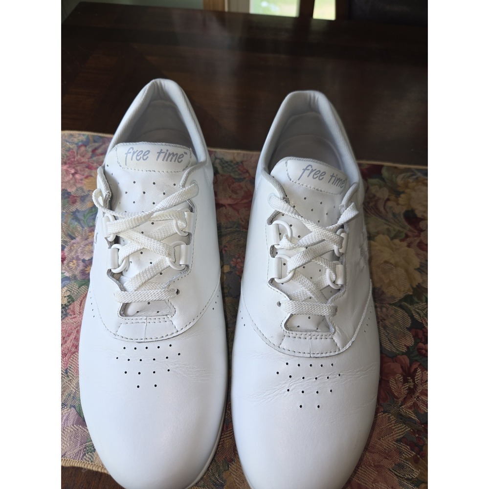 SAS Free Time Comfort Sneakers Walking Shoes Womens Size 11 M White Leather - Picture 3 of 16